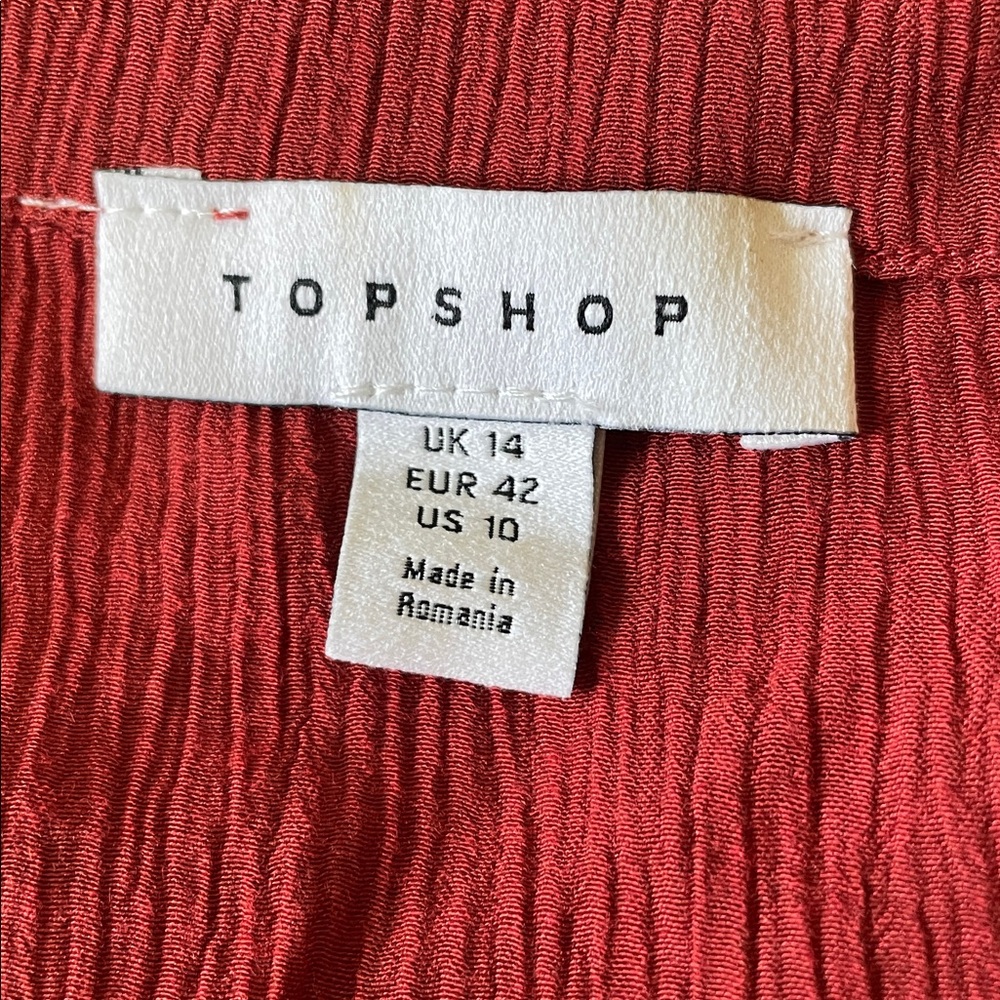 Red Button Down - Picture 5 of 6